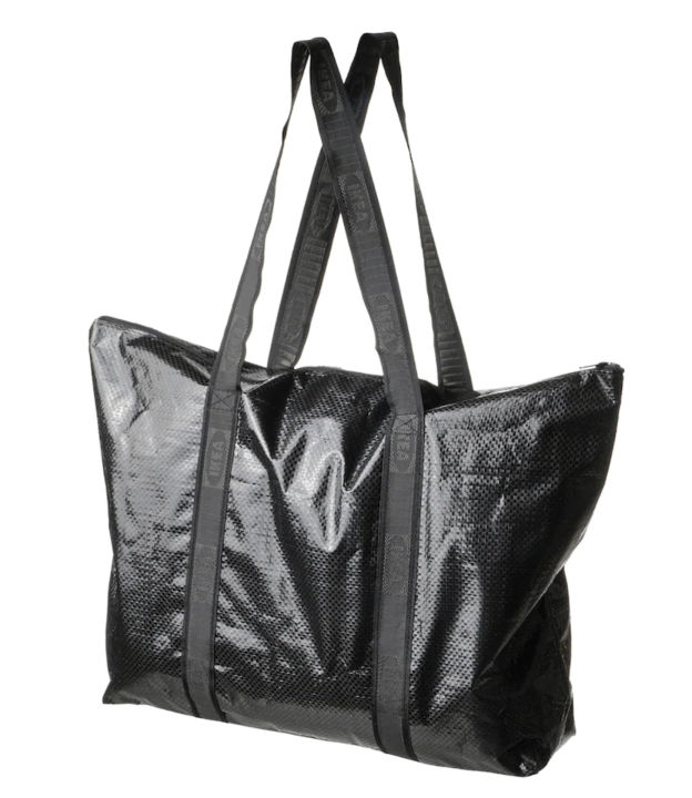 กระเป๋าสะพาย-กระเป๋าถือ-กระเป๋าใบใหญ่-สีดำ-ขนาด-38x45-ซม-ใบใหญ่-จุของได้เยอะ-มีซิปรูดได้-ใส่โนตบุ๊กได้-by-namchoke