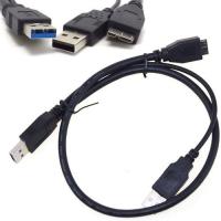 Dual USB 3.0 A Male with USB power to Micro USB 3.0 Y cable for Mobile Hard disk