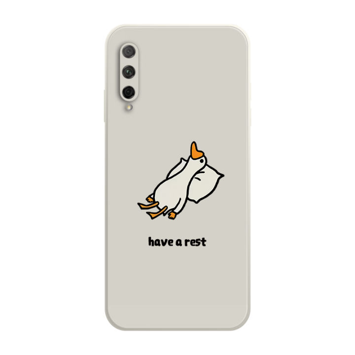 เคส-huawei-y9s-case-เคสการ์ตูนน่ารักเป็ดเคสซิลิโคนเหลว-flocking-ฝาครอบโทรศัพท์ป้องกัน-เคสโทรศัพท์