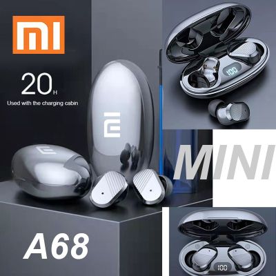 【CC】◑▨  A68 Bluetooth Earphones Sport Headphones HiFI 9D Stereo Headset With Microphone