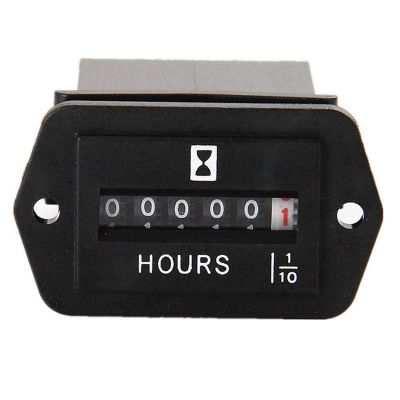 10X DC 6-80V Mechanical Hour Meter - Hourmeter for Engine Generator Boat Automobiles Motorcross Motor Truck Tractor