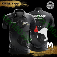 (ALL IN STOCK) 2023 KOOPSGAB TNI PAPUA SHOOTER CLUB IPSC Quick Dry Full Sublimation Free Custom Logo Design Summer Polo POLO shirt 280 New polo shirt