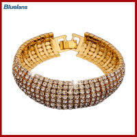 Bluelans® ผู้หญิงสไตล์โรมัน Rhinestone สร้อยข้อมือกว้างจัดงานแต่งงานเครื่องประดับของขวัญ