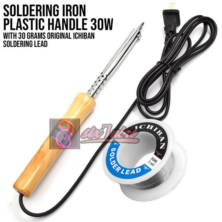 30W Soldering Iron Wooden Handle With 30G Original Ichiban Soldering
