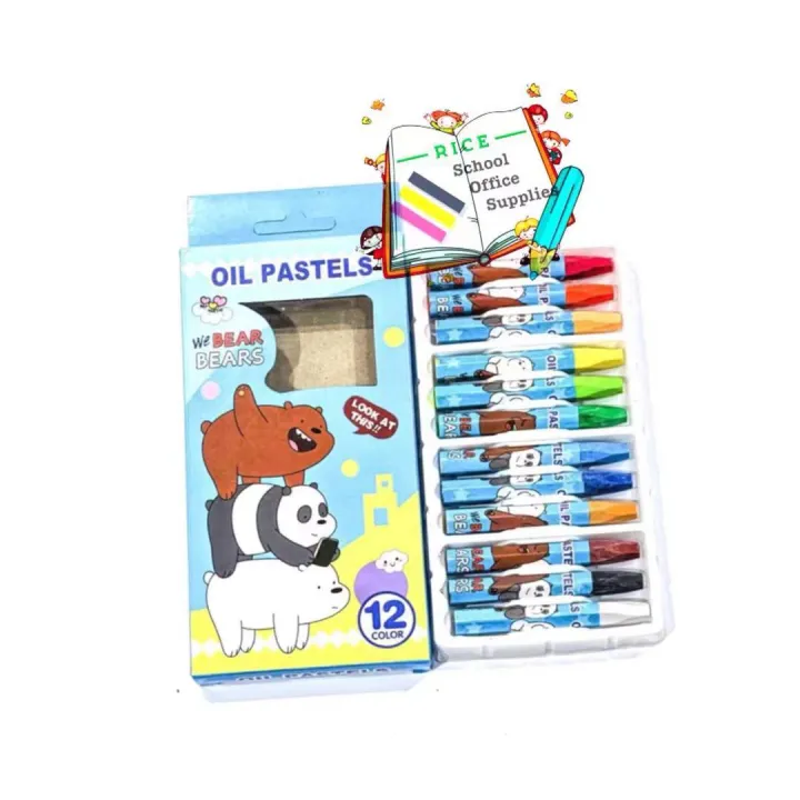 Bare Bears 12Colors Oil Pastels | Lazada PH