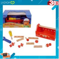 [ Gift เกมฝึกสมอง.เสริมสร้าง ] Kentoyshop ของเล่นไม้ชุดกล่องเครื่องมือช่าง Handy Manny Toolbox (Eichhorn)???⚙️? .ผลิตจากวัสดุคุณภาพดี ของเล่นเสริมทักษะ.