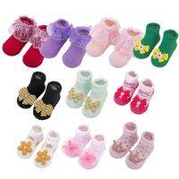 [COD] Baby Girls Socks Fit 0-24 Months Fashion Bowknot Flower