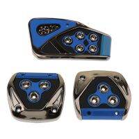 ☊ 3Pcs Manual Transmission Car Brake Clutch Accelerator Foot Pedal Pads Blue