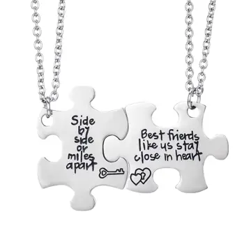 Shop Best Friend Necklace 4 Pcs With Magnet With Great Discounts And Prices  Online - Aug 2023 | Lazada Philippines