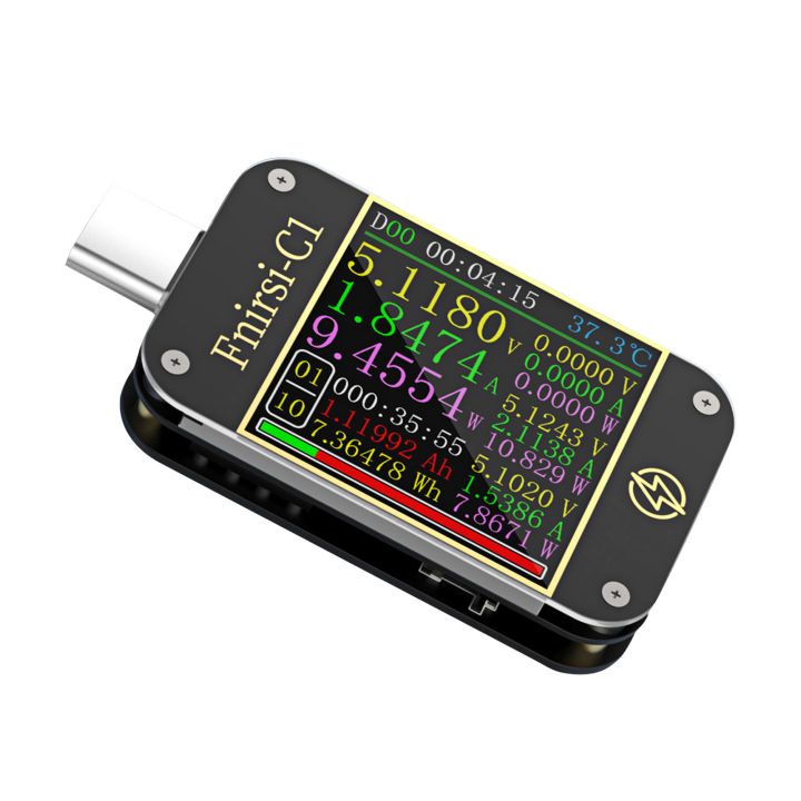 usb-power-meter-tester-type-c-usb-voltage-meter-and-current-tester-multimeter-bt-version-1-3-i-nch-digital-color-tft-display-0-6-5a-4-24v-current-meters-testers