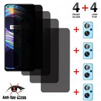 Privacy Screen Protector For OPPO Realme 9 Pro Plus 6 7 8 Pro 9i 8i 7i Anti Spy Tempered Glass Camera Lens Protective Films