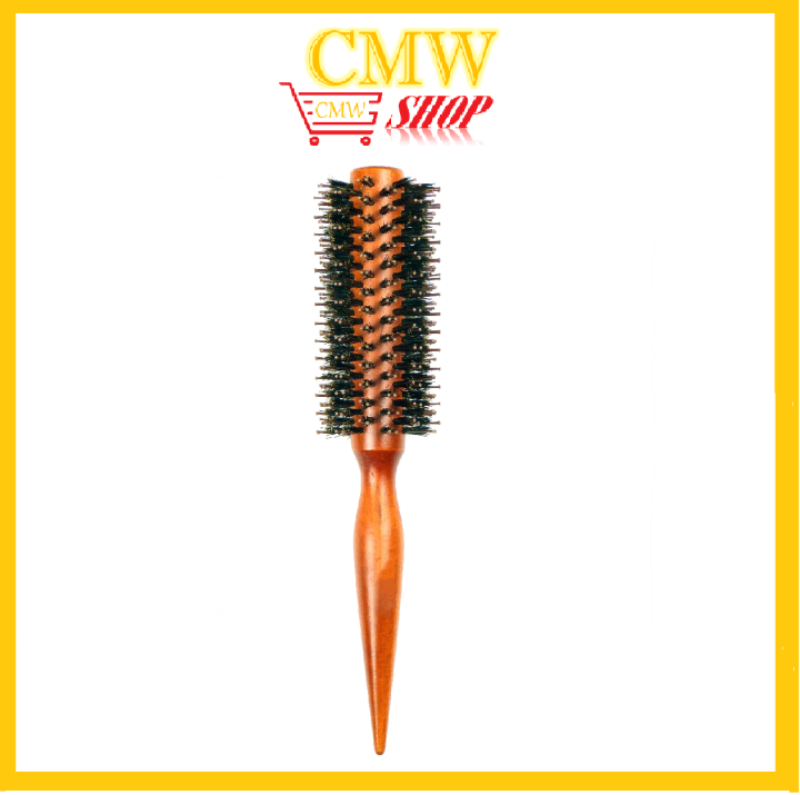 Wooden Round Bristle Brush (S/M) Lazada