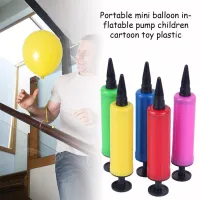 Portable Mini Inflator Small Manual Balloon Inflator Pump Cartoon Toy Plastic Inflator Balloon Childrens H7F1