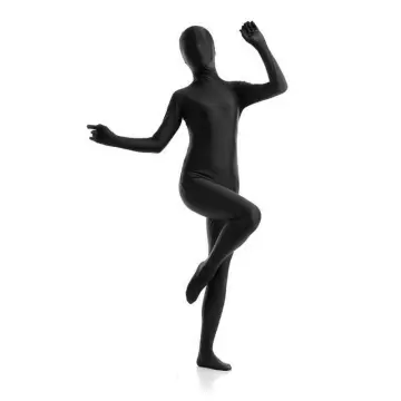 Full Body Suit, Halloween Costumes for Adults, Black Skin Suit Costume,  Zentai Disappearing Man Body Suit, Unisex Adult Men Women Full Bodysuit,  Black
