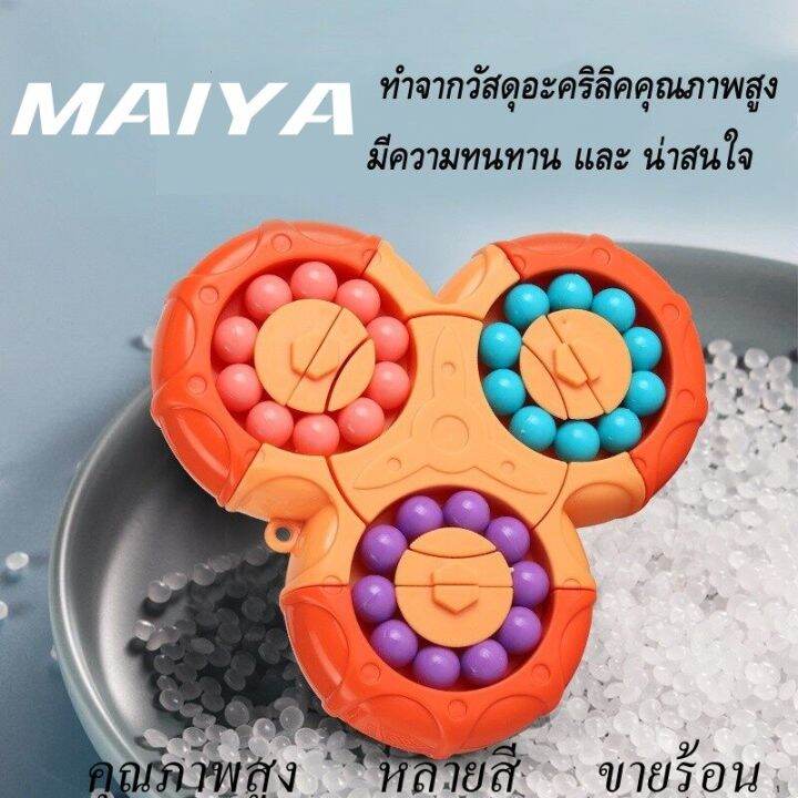 maiya-พร้อมส่ง-new-ของเล่นเพื่อการศึกษา-ของเล่นสำหรับเด็ก-ฝึกพัฒนาการสมอง-เมจิกคิวบ์-ฝึ-ลูกบาศก์รูบิค-ฟิดเจดสปินเนอร์