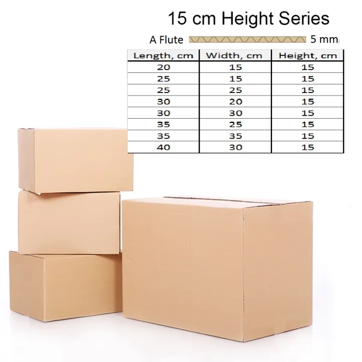 Packing Box Kotak 15cmHeight Series Carton Box Packing Box Packaging