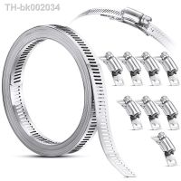 ✼✘✶ HOT-304 Stainless Steel Worm Clamp Hose Clamp Strap with Fasteners Adjustable DIY Pipe Hose Clamp Ducting Clamp 11.5 Feet