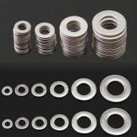 180pcs Stainless Steel Sealing Washer Gasket Nut and Bolt Set Flat Ring Seal Assortment Kit M3 M4 M5 M6 M8 M10 for Sump Plugs