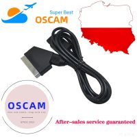 EGYG High Quality A/V Cable for Europe Lines for Satellite Receiver Consoles with Polish Czech Italian German French TV Receiver