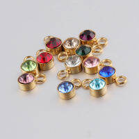 6 Mm Gold Color Stainless Steel 12th Birthday Stone Accessories DIY Accessories