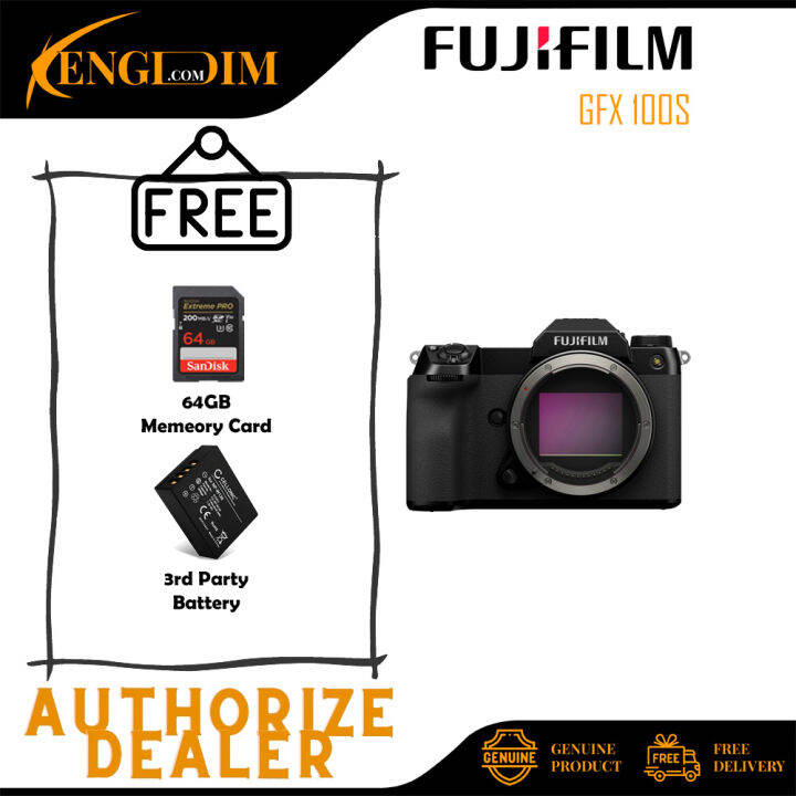 FUJIFILM GFX 100S / GFX100S Medium Format Mirrorless Camera (Body Only