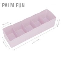 【Palm Fun】กล่องจัดระเบียบพลาสติก 5 ช่อง ใส่ชุดชั้นใน ถุงเท้า สำหรับลิ้นชัก