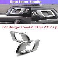 5X Right Car Interior Door Inner Handle for Ranger 2012-2021 Everest 2015-2021 BT50 2012-2019 Silver Grey