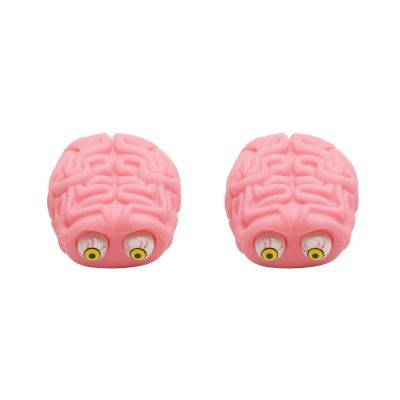 2X Flippy Brain Squishy Eye Popping Squeeze Fidget Toys Cool Stuff Prank Gadgets Stress Relief Sensory ADHD Autism Toy