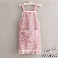 【hot sale】ஐ✆☊ D13 Ready Stock Fashion Laciness Apron Cotton Apron Large Zipper Pocket Grade Dirt-proof Bib Shop Restaurant Working Unifor Kitchen