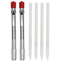 2pcs For Welding Tools Soapstone Holder Removable Markings On Steel Industrial Engineers Scribe Pens With 4 Refills Round