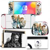 Final Fantasy7 สวิทช์ Oled สติกเกอร์ผิวรูปลอกสำหรับสวิทช์ Oled คอนโซล Dock Joy Con Wrap Full Wrap Skin NS OLED ไวนิล-hjgytyuuiytt