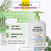 Gel tắm gội cho bé Corine de Farme Hair & Body Wash Chiết Xuất Từ Thiên