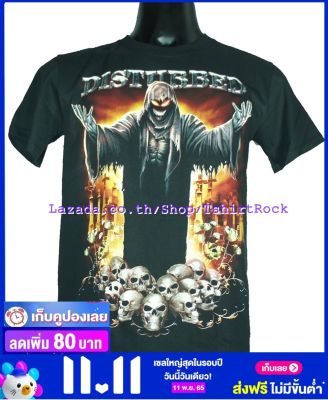 เสื้อวง DISTURBED เสื้อยืดวงดนตรีร็อค เสื้อร็อค ดิสเทิร์บ DTB1298 สินค้าในประเทศ