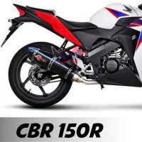 ท่อ รุ่น CBR 150R ตรงรุ่น ปลายสามเหลี่ยม พร้อมคอท่อ สแตนเลส ขนาด ยาว 35 กว้าง 10 สูง 10 ซม. อุปกรณ์ครบชุด ราคาพิเศษสุด