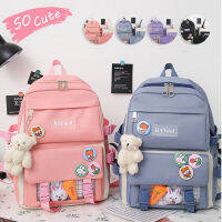 กระเป๋านักเรียน กระเป๋าเซต 4 ใบ น่ารักๆ XPS &amp; BAG (A054)