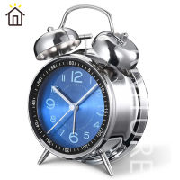 ⚡FT⚡Iron art students small alarm clock childrens silent fashion desk clock desktop creative luminous pointer quartz clock