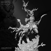 76mm Resin model kits figure beauty colorless and self-assembled TD-3637