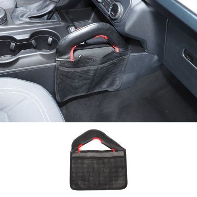 Center Console Mesh Pocket Front Passenger Storage Bag for Ford Bronco 2021 2022 2023 Accessories