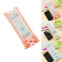 รีโมทแอร์ทีวี หมีน้อย ลายลูกไม้ ผ้าหุ้ม เคส กันรอย S/M/L-Rengd