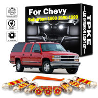 TPKE 14Pc สำหรับ Chevrolet Chevy Suburban 1500 1990-1995 1996 1997 1998 1999 LED ภายในแผนที่โดมชุดไฟรถอุปกรณ์เสริม Canbus