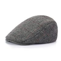 Herringbone Beret Mens Casual Peaked Cap British Womens Painter Cap Cabbie Newsboy Driver Gatsby Hat Retro Golf Ivy Jeff Cap