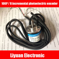 1Pcs 100 P R Incremental Photoelectric Encoder100 Pulse Rotary Encoder5-24V AB Two-Phase Encoder