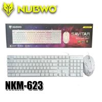 NUBWO NKM 623 ชุดไฟทะลุอักษร Keyboard+mouse combo set SAVITAR Black