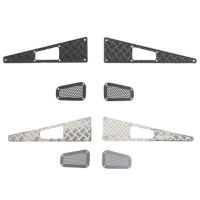 Metal Steel Hood Skid Plate Decorative Sheet Intake Grille for TRX4M 1/18 RC Car Upgrade Parts