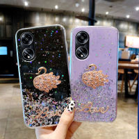 เคสOPPO A98 5G A58 A78 A77 A77s A57 A55 A54 A17 A17K กลิตเตอร์ ลายเลื่อมดาวพร้อมการตกแต่งแฟชั่นเงาวาวเนื้อนิ่มเคสฝาครอบ เคสโทรศัพท์OPPO A58 4G