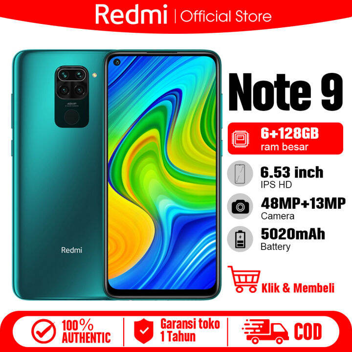 hp redmi note 9 ram 6