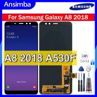 Ansimba Incell จอ LCD สำหรับ Samsung Galaxy A8 2018 A530 A530F A530N จอแสดงผลหน้าจอสัมผัสสำหรับ Samsung Galaxy A8 2018ดิจิไทเซอร์จอแอลซีดีพร้อมกลาง