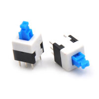 HITN 10pcs 8*8mm LATCHING SWITCH ปุ่มสวิทช์ DOUBLE ROW Self-LOCK 6 PIN HOT