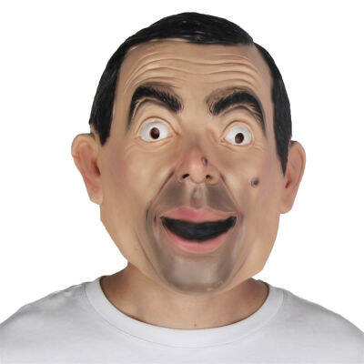 บทบาทภาพยนตร์ Mr Bean หน้ากากตลกฮาโลวีน Carnival ชุดแฟนซีปาร์ตี้เครื่องแต่งกาย Props คอสเพลย์หน้ากากยางวันเกิด Gift