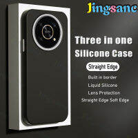 Jingsanc สำหรับหัวเว่ยเกียรติ X9 5กรัม/X9/X8โทรศัพท์กรณีของเหลว3 In 1ลูกอมสี Soft TPU ซิลิโคนปลอกรวมทุกอย่างเลนส์กันกระแทกปกหลัง